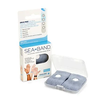 Sea-Band Adult Wrist Bands – Your Ultimate Travel Solution for Motion Sickness Relief (Pack of 2)
