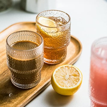 POLIDREAM Vintage Glassware Set - Elegant Drinkware for All