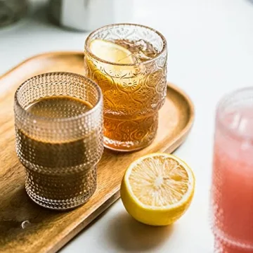 POLIDREAM Vintage Glassware Set - Elegant Drinkware for All