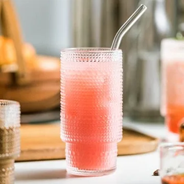 POLIDREAM Vintage Glassware Set - Elegant Drinkware for All