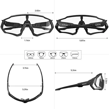 KAPVOE Photochromic Cycling Glasses for All Outdoor Adventures