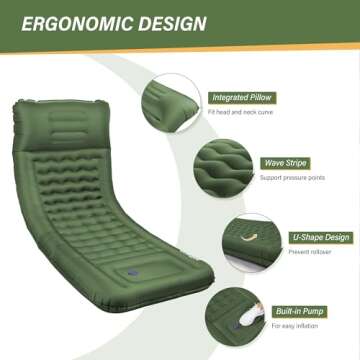 Hikero 6 Inch Inflatable Camping Sleeping Pad