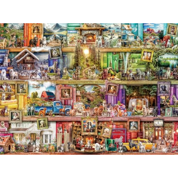 Buffalo Games - The Library of Dogs 1000 Piece Puzzle for Dog Lovers