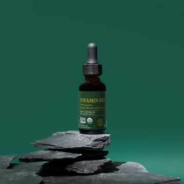Global Healing Vitamin B12 5000 mcg, Organic Sublingual Liquid Drops | 3-in-1 Methylcobalamin, Adenosylcobalamin, Hydroxo Blend, 1 Fl Oz (2-Pack)