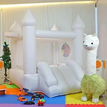 White Inflatable Bounce House for Kids Parties and More