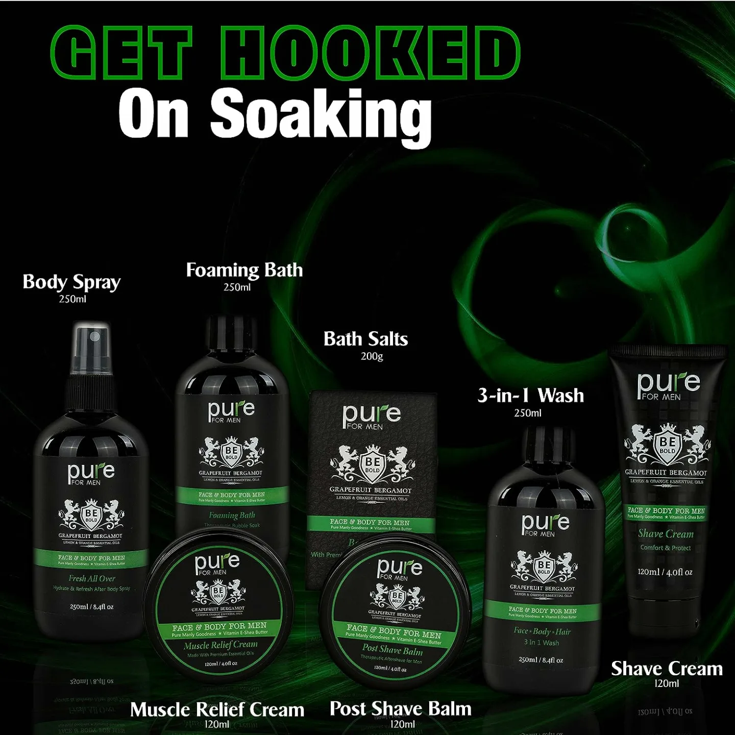 Men's Essential Oil Spa Gift Set for Relaxation