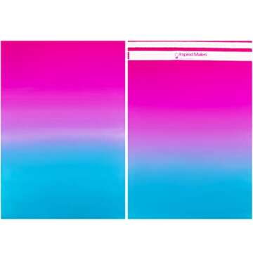 Inspired Mailers - Large Poly Mailers 14.5 x 19-20 Pack - Vibrant Ombre - Large Shipping Bags for Clothing - Large Mailing Envelopes - Shipping Envelopes - Mailers Poly Bags