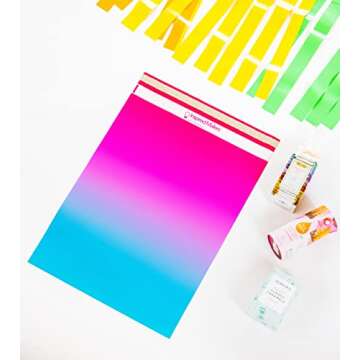 Inspired Mailers - Large Poly Mailers 14.5 x 19-20 Pack - Vibrant Ombre - Large Shipping Bags for Clothing - Large Mailing Envelopes - Shipping Envelopes - Mailers Poly Bags