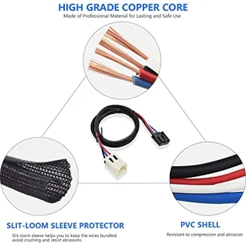 RED WOLF Trailer Brake Controller Wiring Harness for Nissan & Infiniti