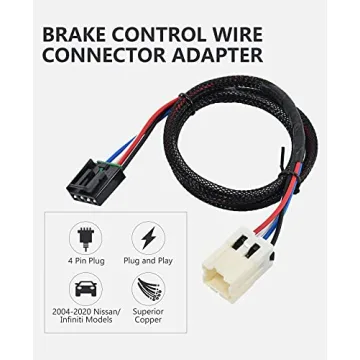 RED WOLF Trailer Brake Controller Wiring Harness for Nissan & Infiniti