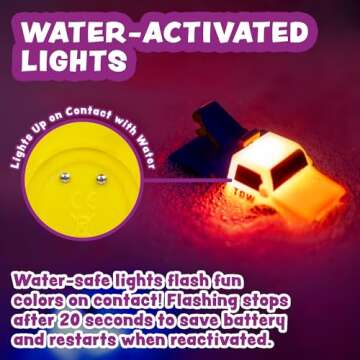 Tub Works® Emergency™ Light Up Bath Toys for Kids
