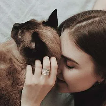 Stylish Two-Tone Intertwined Statement Ring for Women