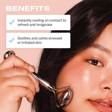 SACHEU Stainless Steel Face Roller for Your Skincare Routine