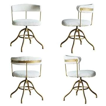 Way2Furn Vintage Desk Chair - Comfy and Adjustable