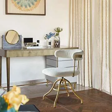 Way2Furn Vintage Desk Chair - Comfy and Adjustable