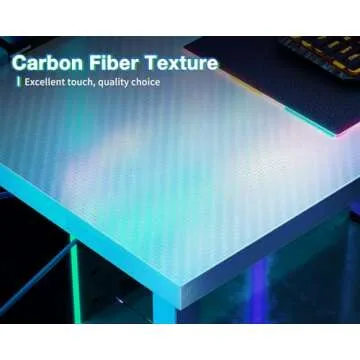 AODK L Shaped Gaming Desk, Computer Corner Desk, PC Gaming Desk Table with Large Monitor Riser Stand for Home Office Sturdy Writing Workstation,51 * 19 inch,White