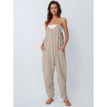 AUTOMET Jumpsuits for Women Casual Summer Outfits Rompers Comfy Beach Vacation Trendy Overalls Jumpe...