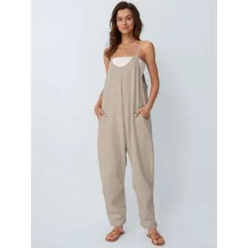 AUTOMET Jumpsuits for Women Casual Summer Outfits Rompers Comfy Beach Vacation Trendy Overalls Jumpe...