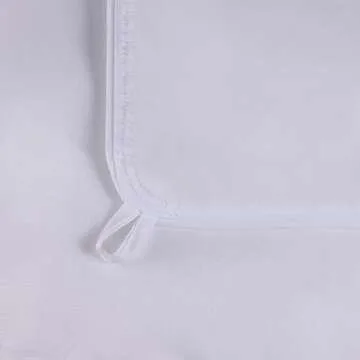 SUPERIOR Classic All-Season Reversible Down Alternative Comforter, Comfy, Fluffy, Cozy, Lightweight, Decorative, Duvet Insert, Plush, Oversized Bedding Essential, Box Quilt Design, Twin, White