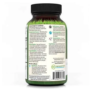 Irwin Naturals Maximum Strength 3-in-1 Carb Blocker - Neutralize Carbohydrates and Support Metabolism - 150 Liquid Softgels