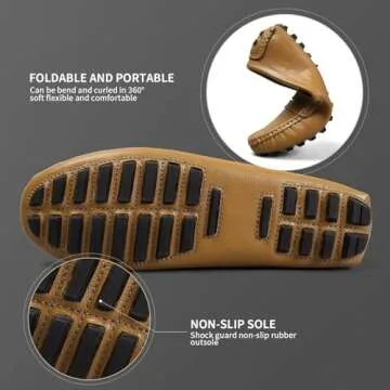 Artisure Women's Classic Handsewn Brown Genuine Leather Penny Loafers Driving Moccasins Casual Boat Shoes Slip On Fashion Office Comfort Flats 11 M US SKS-1221ZON110