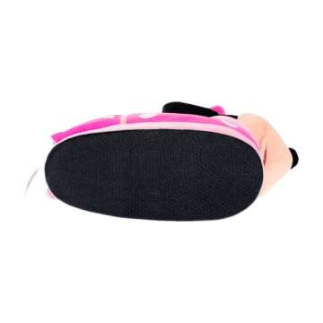 Happy Feet Slippers Officially Licensed Disney and Pixar Character and Figural Minnie Mouse Slippers for Men, Women, and Kids, As Seen on Shark Tank (X-Small)