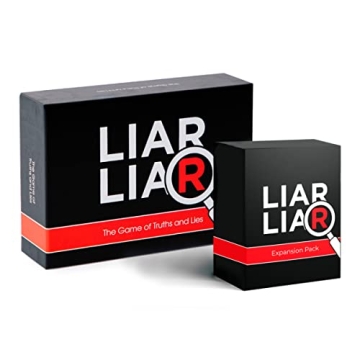 LIAR LIAR Party Game + Expansion Set - The Family Card Game of Truths and Lies for Kids, Tweens, Tee...