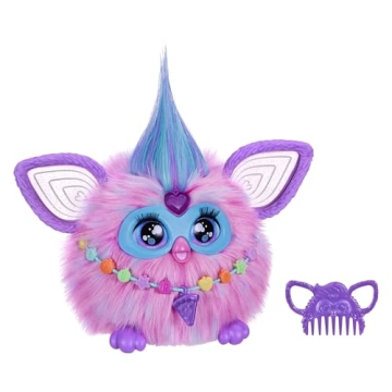 Furby Cotton Candy - Interactive Plush Toy with 15 Accessories for Kids