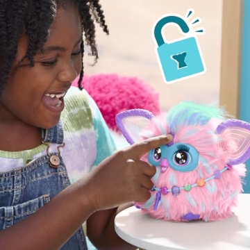 Furby Cotton Candy Interactive Plush Toy for Kids