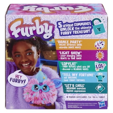 Furby Cotton Candy Interactive Plush Toy for Kids