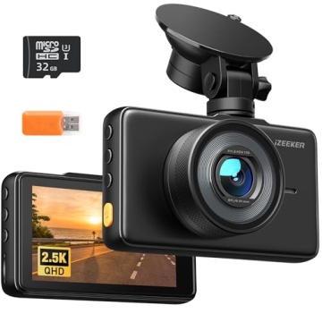 Premium iZEEKER 2.5K Dash Cam with Free 32GB Card