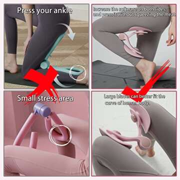 Kegel Sports Products/Female Thigh Master/Thigh Trainer/Pelvic Floor Muscle Trainer/Inner Thigh Toner/Postpartum Rehabilitation Pelvic Floor/Family Fitness Sports Equipment (Pink)