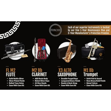 Professional Herche Superior Bb Clarinet X3 for All Musicians