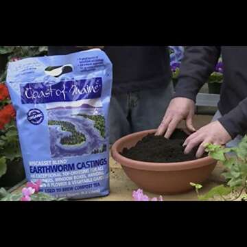 Coast of Maine Wiscasset Blend (8qt) Organic and Natural Earthworm Castings, Premium Soil Builder, t...