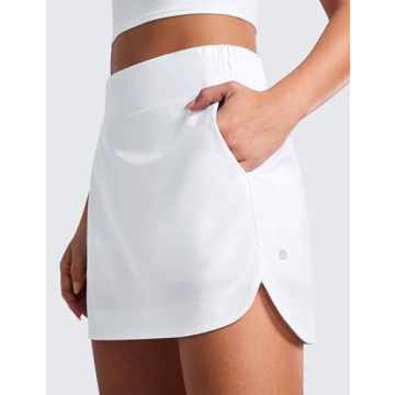 CRZ YOGA Women's High Waisted Golf Skirt - Comfort & Style