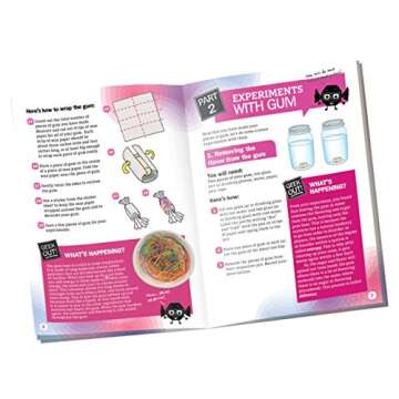 Thames & Kosmos Super Duper Bubble Gum Lab STEM Experiment & Activity Kit | Make Your Own Yummy Bubble Gum in 3 Flavors! | Learn About Science of Elastic Materials | Food Ingredients Included Small