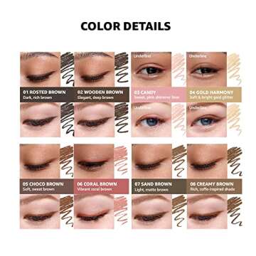 COLORGRAM Artist Formula Cream Liner - 04 Gold Harmony | Best Cream Eyeliner, Ultra Pigmented, Long Lasting, Waterproof & SmudgeProof, Easy to Use, All Day Wear and Daily Makeup, Korean Beauty 0.25g