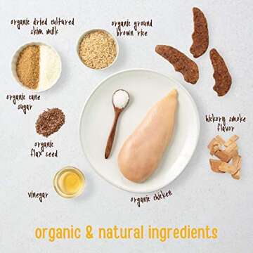 Full Moon USDA Organic Chicken Jerky Healthy All Natural Dog Treats Human Grade 32 oz