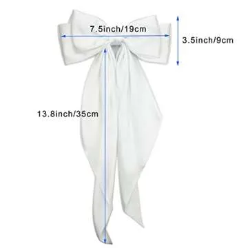 Stylish Satin Hair Barrettes - Elegant Bow Clips for Women