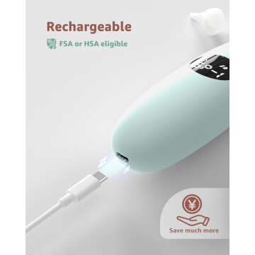 Baby Nasal Aspirator | Baby Nose Sucker | Baby Nose Cleaner, Automatic Booger Sucker for Baby, Rechargeable, with Pause & Music & Light Function（Green）