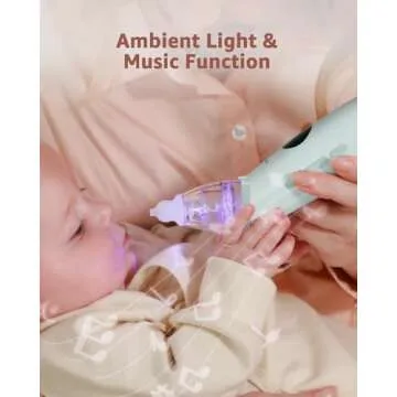 GROWNSY Baby Nasal Aspirator with Soothing Features