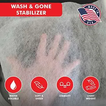 Superpunch Wash Away Stabilizer for Perfect Embroidery