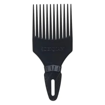 Jack Dean by Denman (Black) Curl Volumiser Comb for Separating, Styling, Defining, Enhancing & Boost...