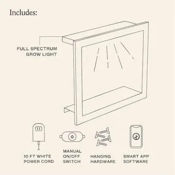 Modern Sprout Smart Growframe Wall Mounted Grow Light