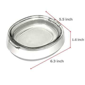 Small Glass Cat Food Bowls for Cats and Small Dogs