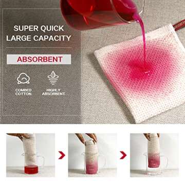 BALCONY & FALCON Waffle Weave Dish Towel Kitchen Towel Hand Dish Rags for Household Cooking Cleaning...