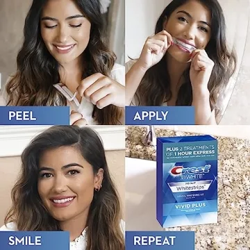 Crest 3DWhitestrips Vivid Plus Teeth Whitening Kit