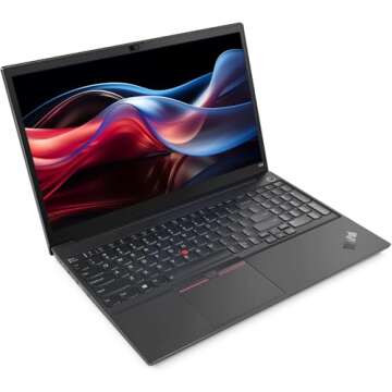 Lenovo ThinkPad E15 Gen 3 Laptop Computer, 15.6" Full HD (1920x1080) Display, AMD Ryzen 7 5700U, 16G...
