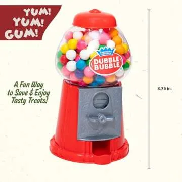 Schylling Retro Gumball Machine Coin Bank - 50 Gumballs Included