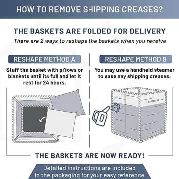 NaturalCozy Storage Cubes 11 Inch Cotton Rope Woven Baskets for Organizing, 3-Pack | Cube Storage Bin | Square Storage Baskets for Shelves Organizer, Classroom, Kids Toy Bins, Closet, Baby Nursery